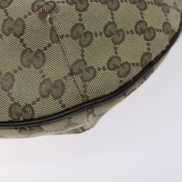 GUCCI GG Canvas Shoulder Bag Beige Gold - Picture 10 of 16